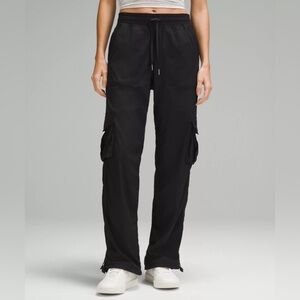 Lululemon Dance Studio relaxed-fit mid-rise cargo pants, black